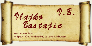 Vlajko Bastajić vizit kartica